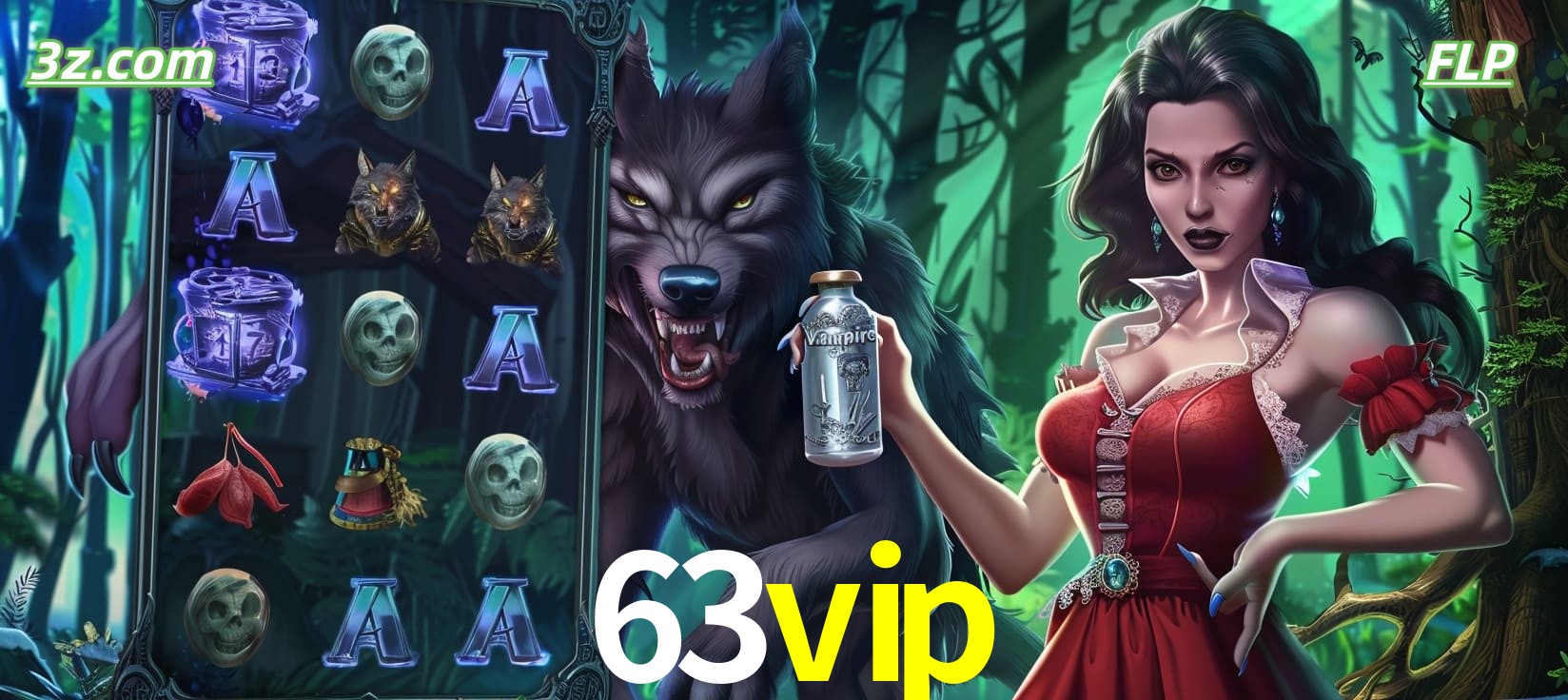 Slots online tema de lobisomem e vampira no 63vip cassino Brasil