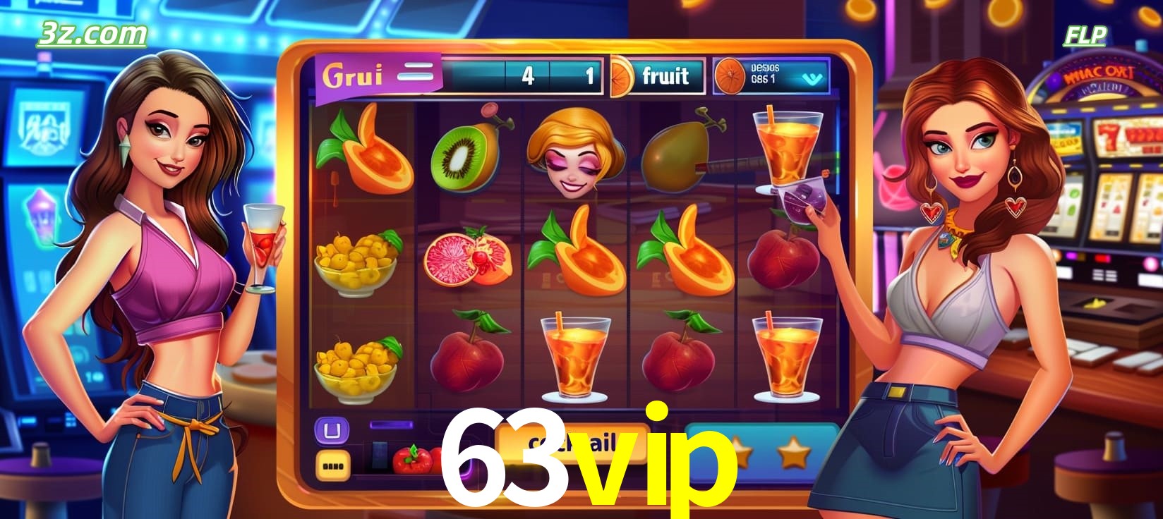 63vip cassino online com caça-níqueis de frutas e coquetéis coloridos