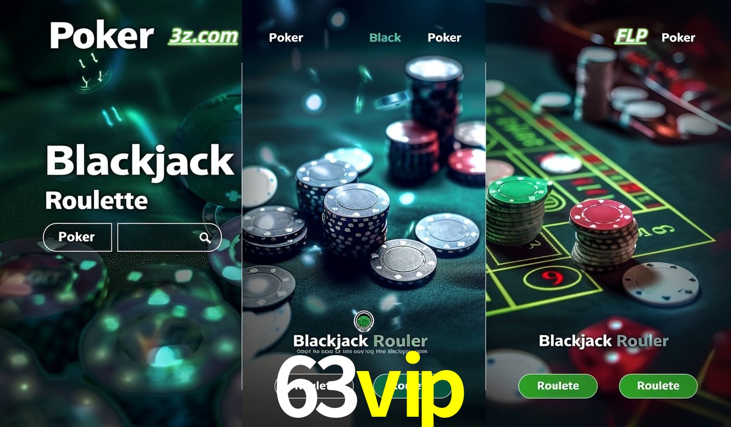 Cassino online 63vip com Poker, Blackjack e Roleta ao vivo para jogadores do Brasil