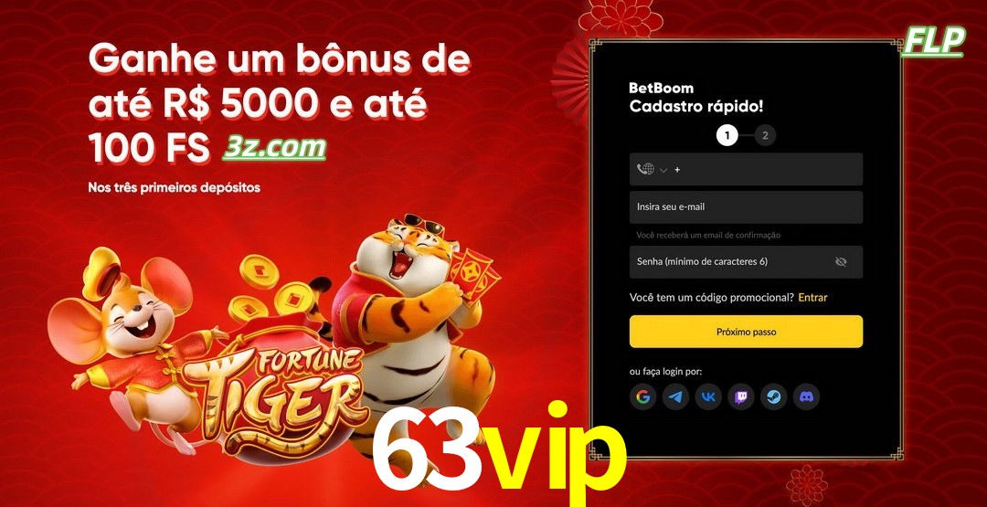 63vip cassino Brasil bônus de boas-vindas até R$5000 e 100 free spins