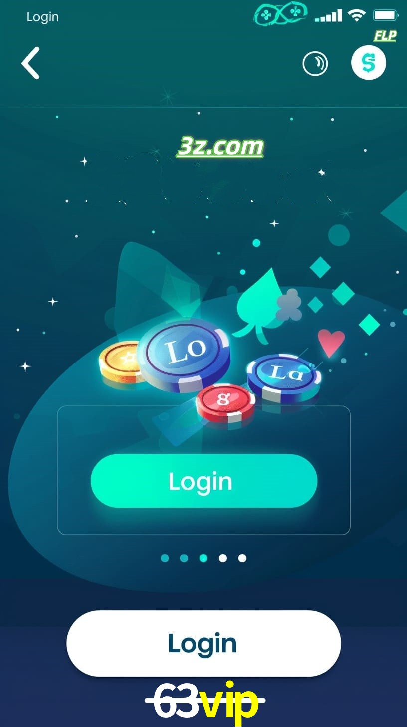 Login no aplicativo de cassino online 63vip Brasil com bônus de boas-vindas