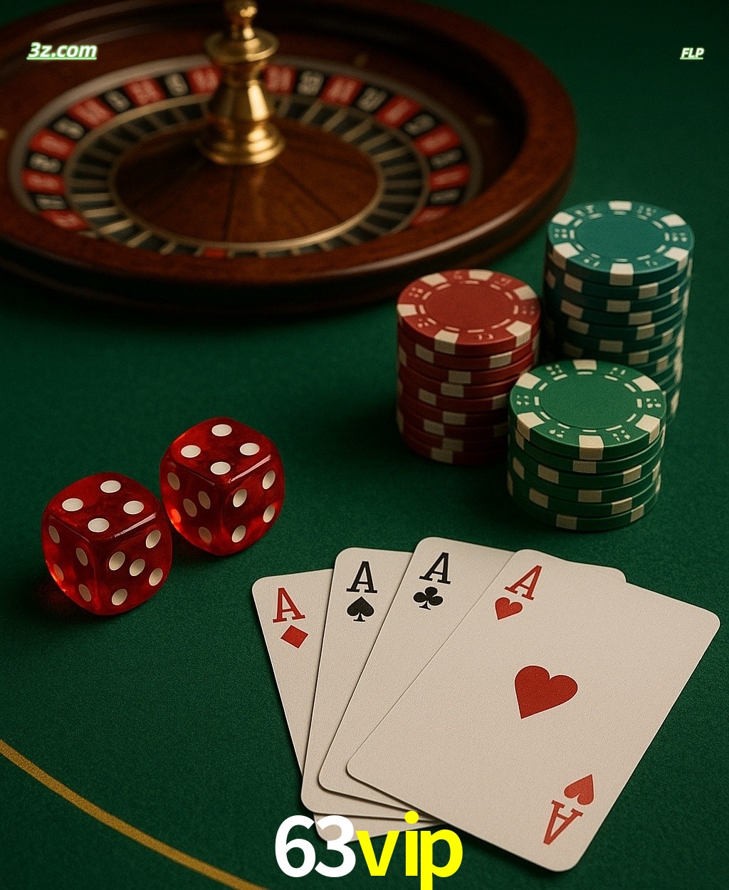 Cassino online 63vip com jogos de mesa: roleta, dados, pôquer e fichas